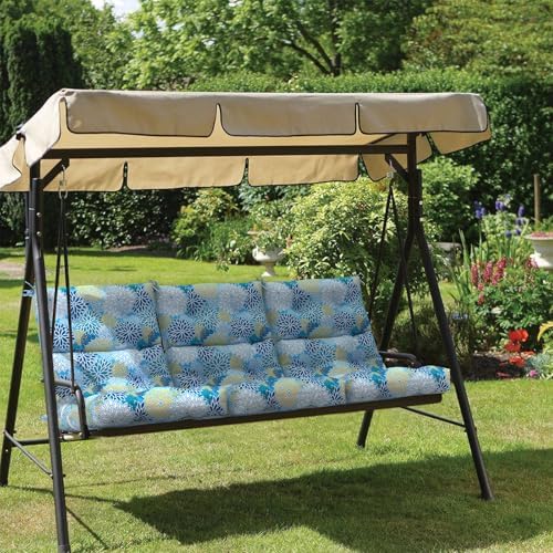 Outdoor High Back Patio Chair Cushions, Tufted Rocking Chair Cushions, Adiron...