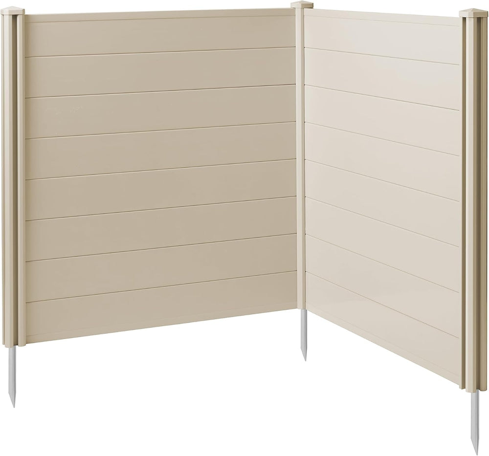 Casafield 48" x 48" Privacy Screen - Outdoor Vinyl Fence Panel Encl...