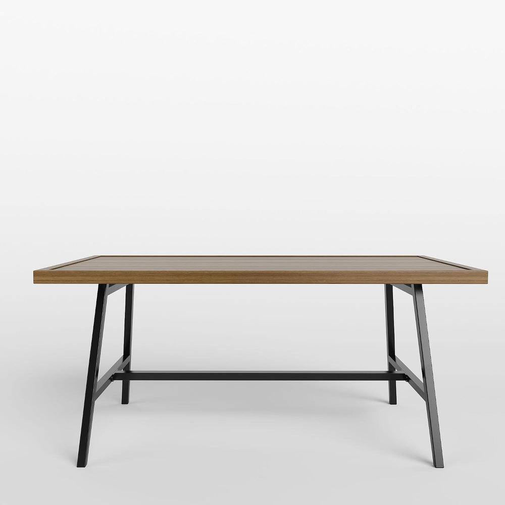 NATURAL EXPRESSIONS Outdoor Patio Coffee Table, Woodgrain Texture Tabletop