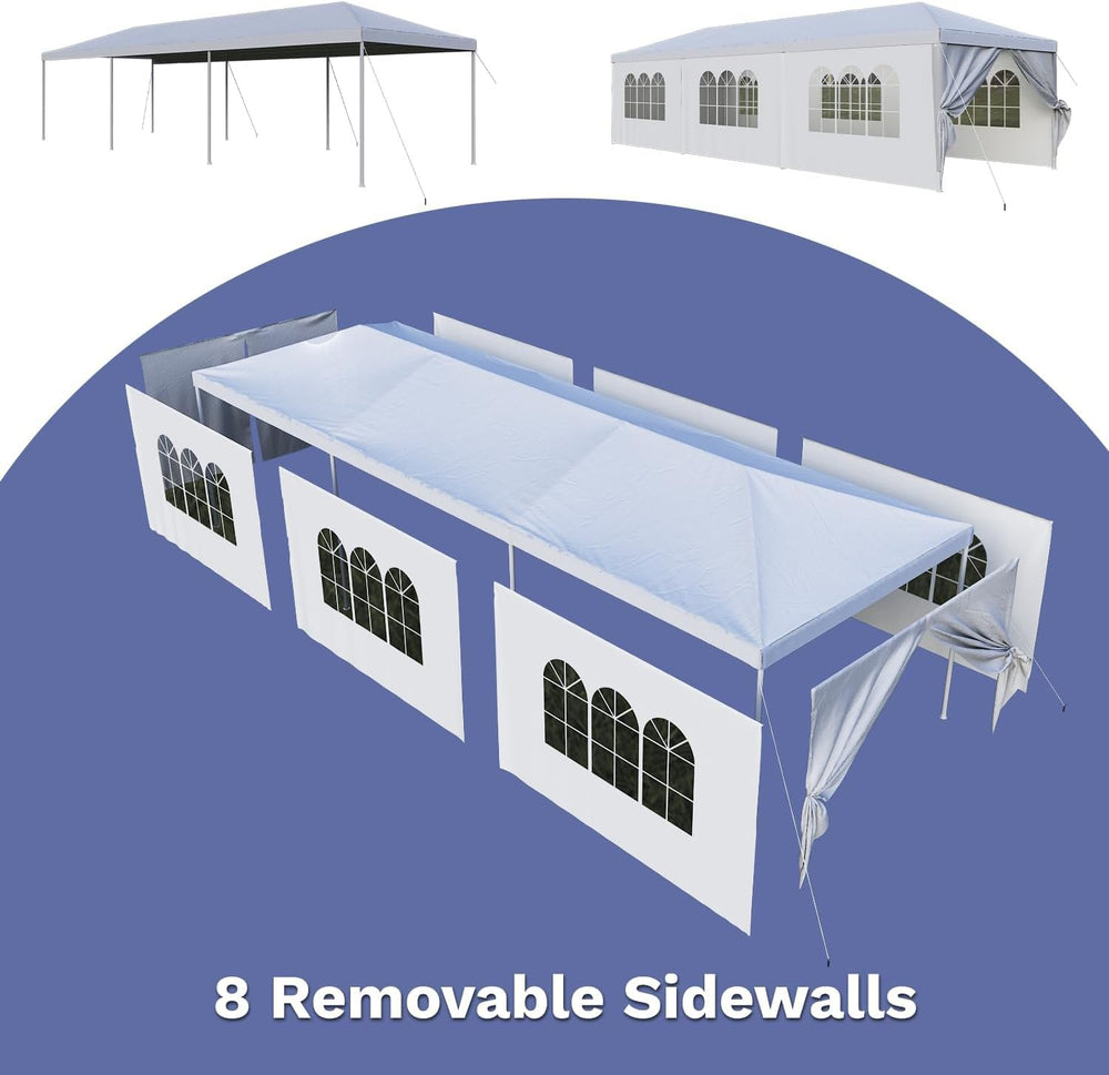 Devoko 10x30 FT Outdoor Water & UV & Wind Resistant Party Tent