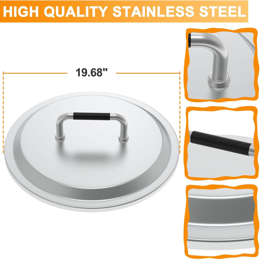 Fire Pit Lid 19.5 Inch for Solo Stove Bonfire 2.0 Accessories,304 Stainless