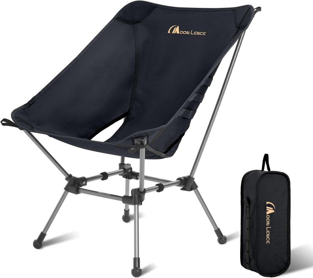MOON LENCE Portable Camping Chair Plus, Larger & Roomier, Compact and Lig...