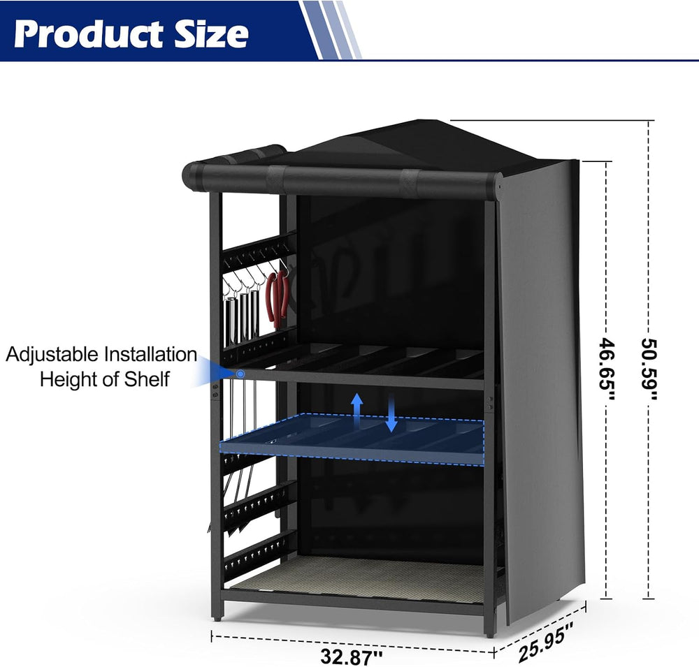 Storage Station for Solo Stove Bonfire, Yukon, Ranger, Firewood Rack Outdoor ...