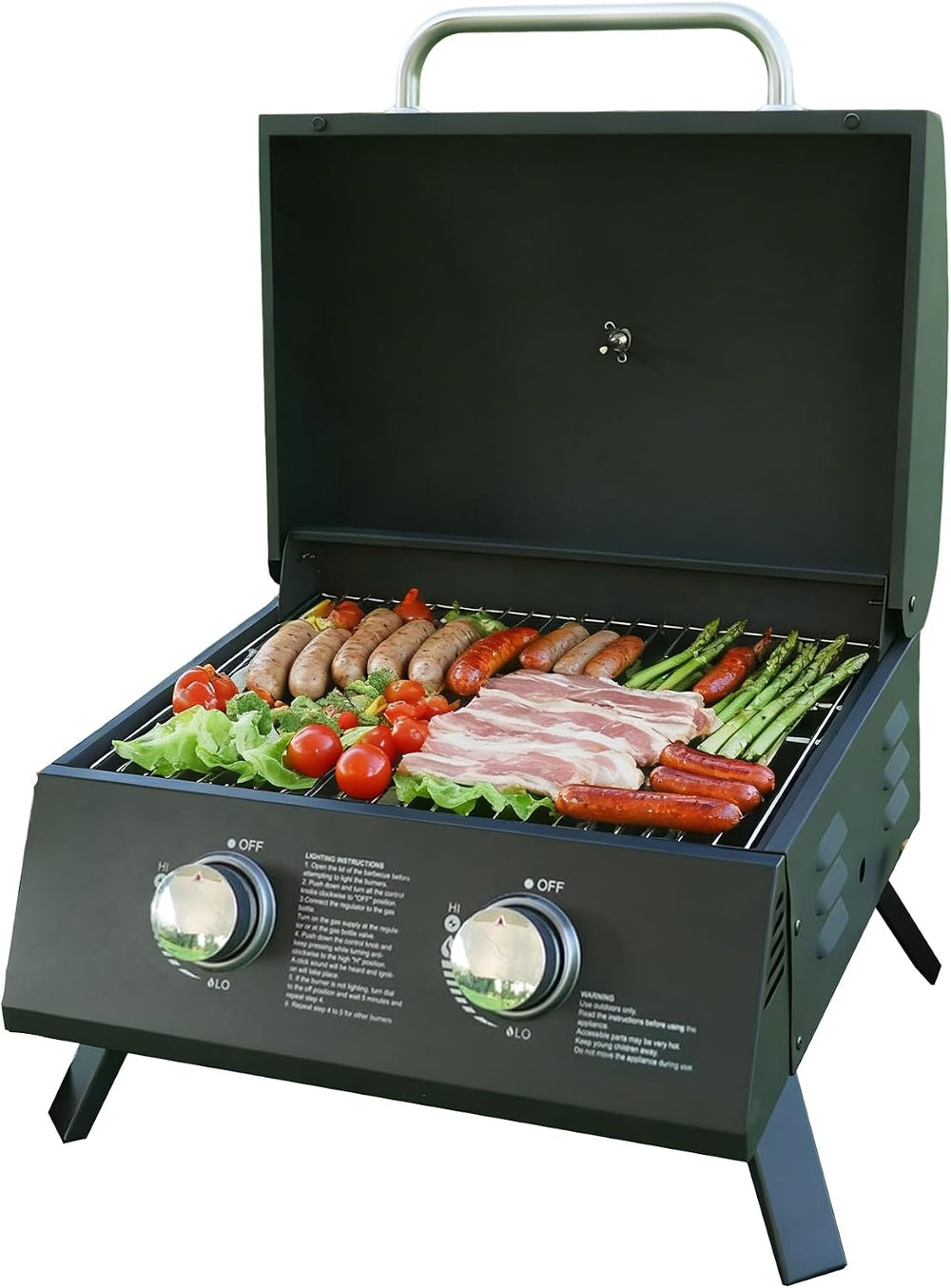 Gas Grills Propane 2-Burner Propane Grill, Asadores De Gas.18000 BTU barbecue...