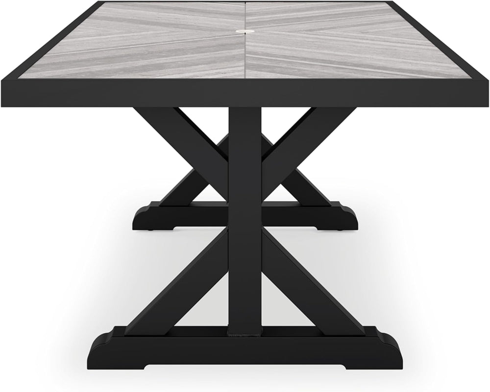 Signature Design by Ashley Beachcroft Outdoor Dining Table, Rust-Resistant Fa...
