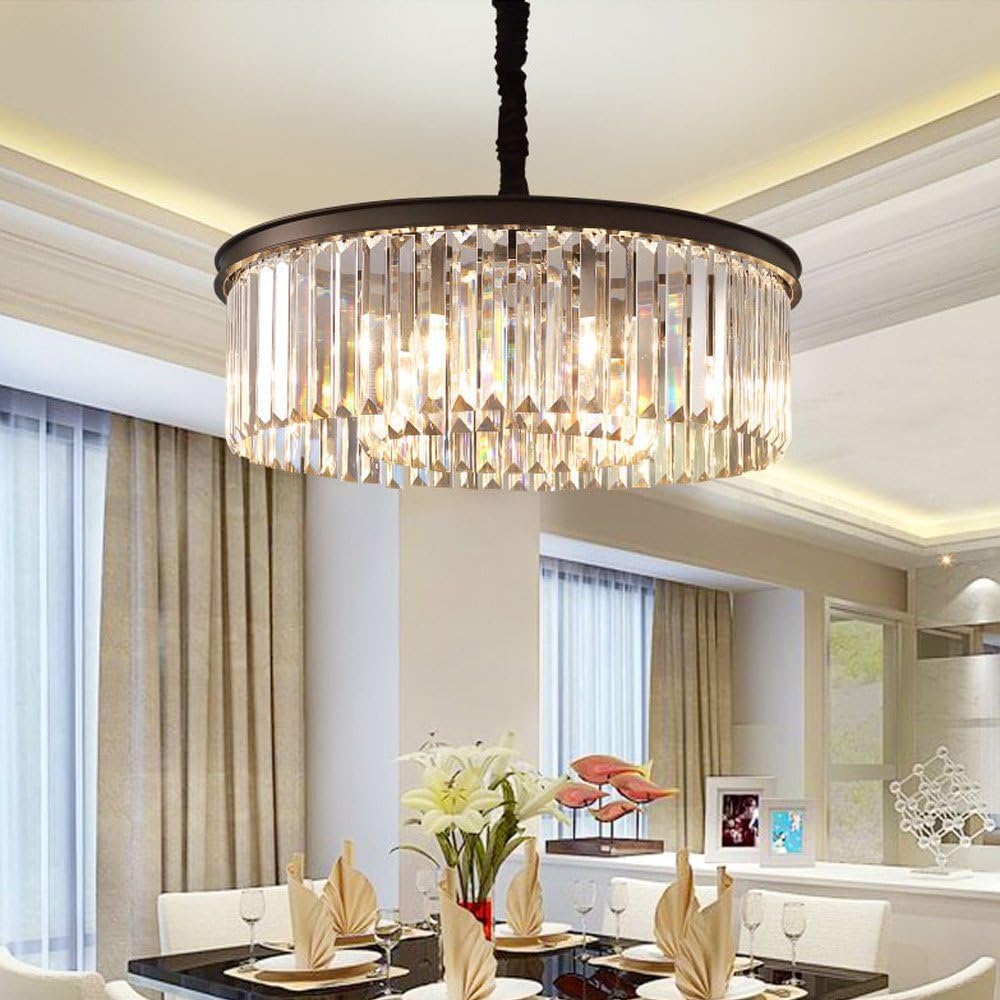 Crystal Chandeliers Modern Contemporary Ceiling Lights Fixtures Pendant Light...