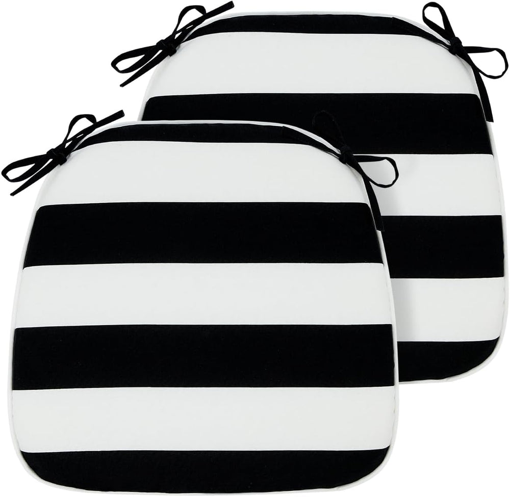 Magpie Fabrics Outdoor/Indoor 17"x16"x2" Chair Cushions with T...