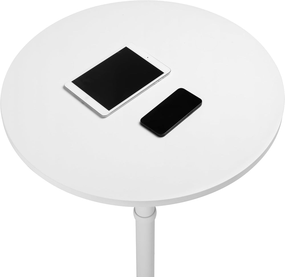 Finnhomy 24'' Round Cocktail Bar Table with Metal Base, Tall Bistro P...