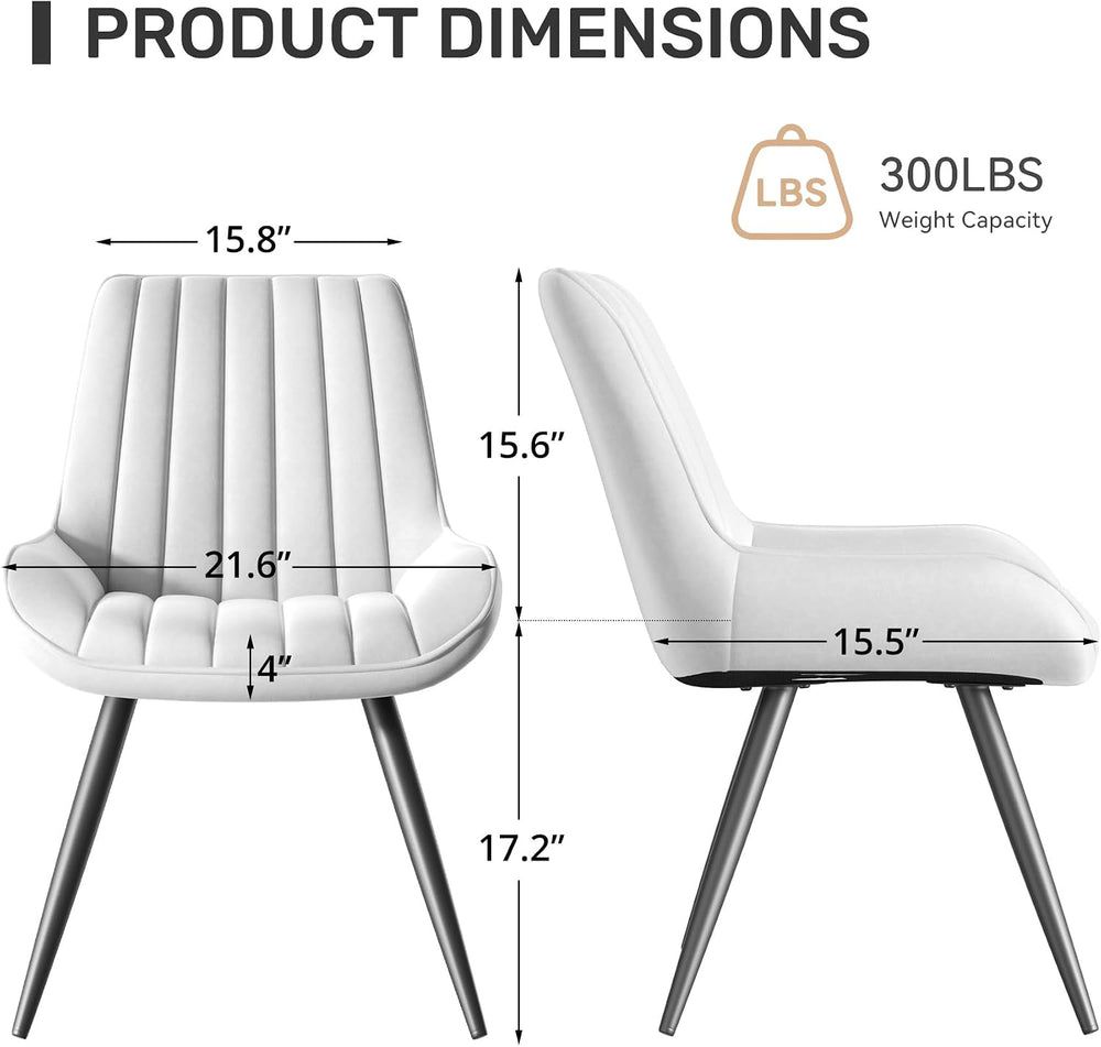 Nebuaegis Modern Dining Chairs Set of 4,Upholstered Dining Room Chairs with T...