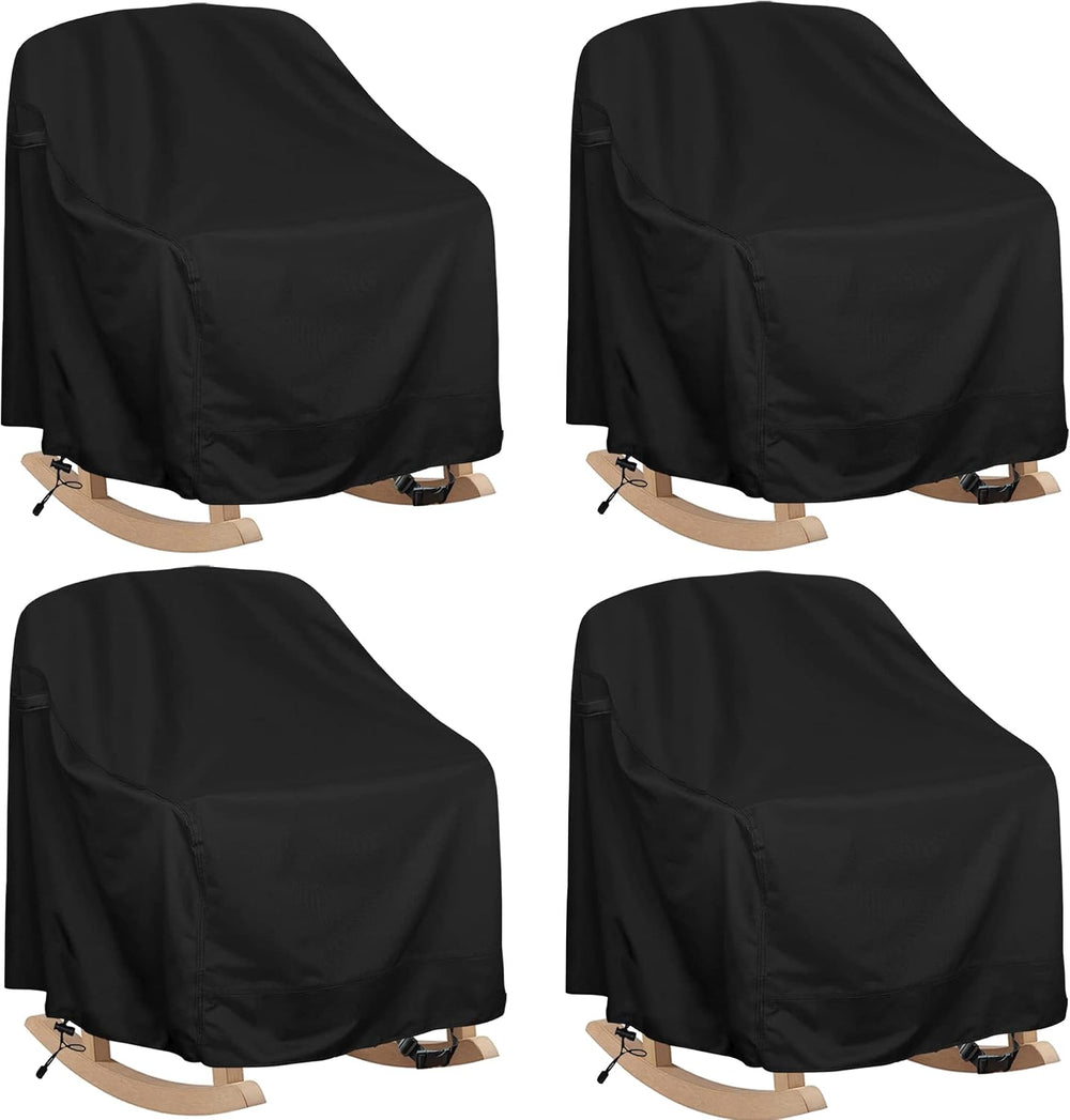 Patio Chair Covers 4 Pack Outdoor Rocking Chair 27" x 32" x43"