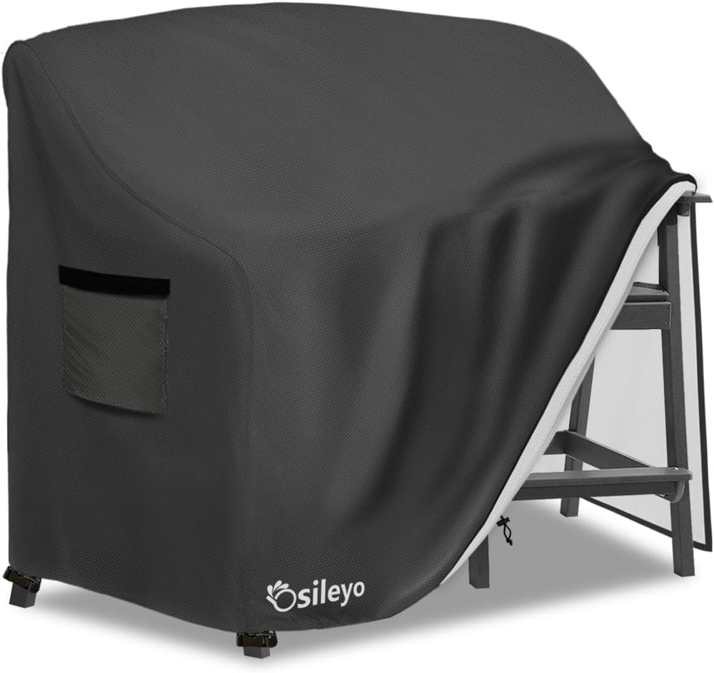 Tall Adirondack Chairs Set Cover for Poly Balcony Chair with Connecting Tray ...