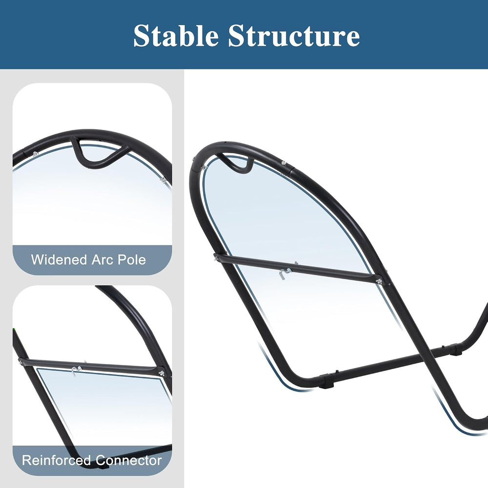 SUNCREAT Universal Steel Outdoor Hammock Stand Only, Heavy Duty, Weather-Resi...