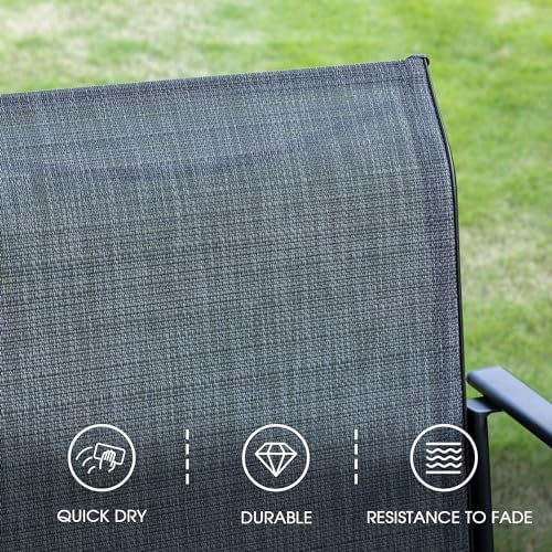 VICLLAX 3 Pieces Patio Dining Set for 2, Outdoor Furniture Set Includes 1 Sma...