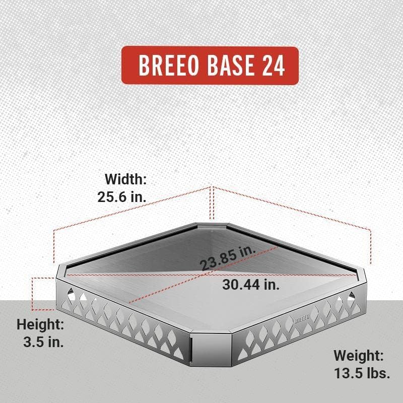 Breeo Base X24-25.6 in Fire Pit Mat for Deck Protection