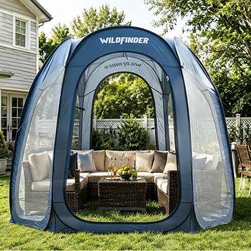 WildFinder 10x10 Pop Up Screen House Tent, Screened Canopy with Mesh Walls