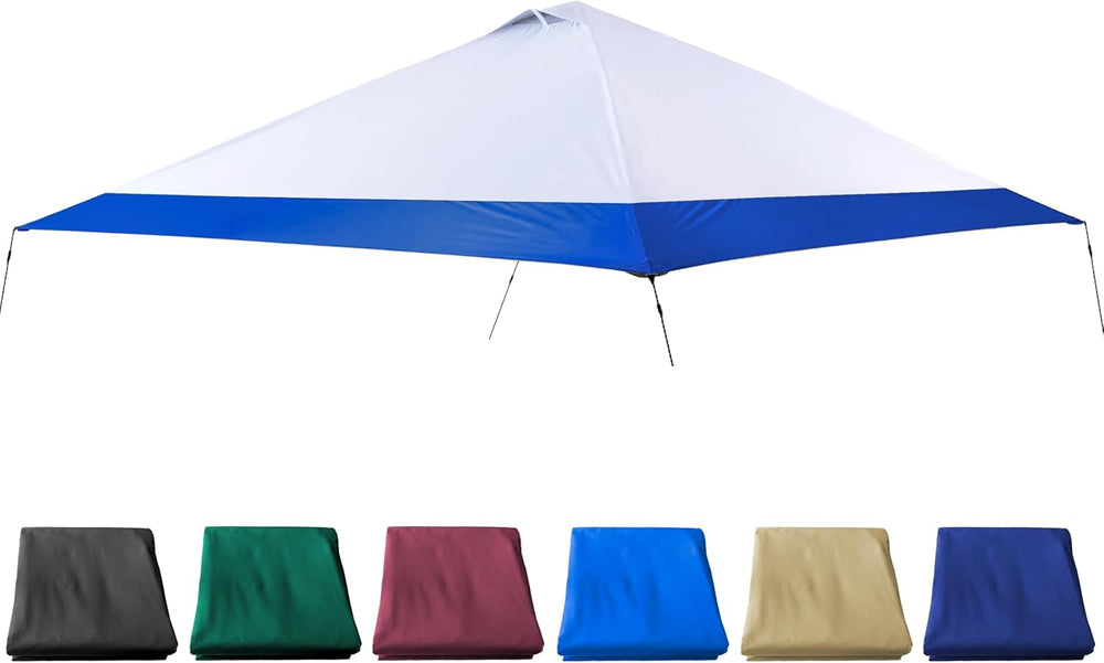 Blue 13x13 FT Replacement Canopy Cover with Air Vent Silver Coated