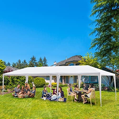 10x30 FT Party Tent, Outdoor Wedding Tents for Parties, Canopy Event Tent Wit...