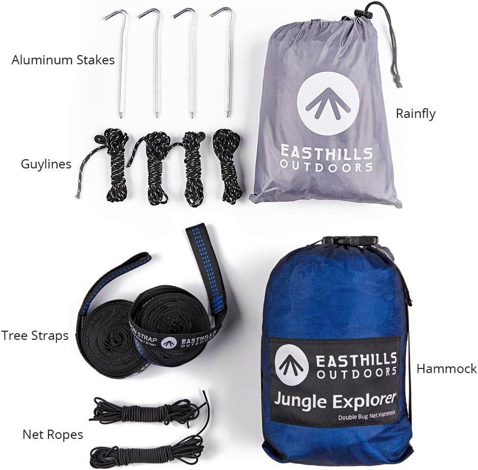 Easthills Outdoors Jungle Explorer 118" x 79" Double Camping Hammoc...