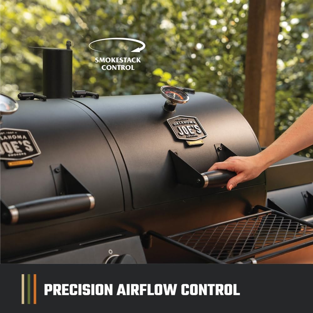 Oklahoma Joe's Canyon Combo Dual Fuel 3-Burner Propane Gas and Charcoal S...