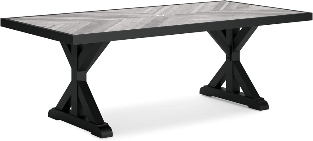 Signature Design by Ashley Beachcroft Outdoor Dining Table, Rust-Resistant Fa...