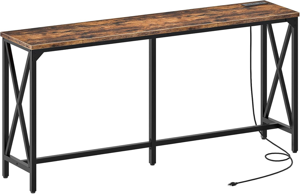 CHOEZON 70.9'' Bar Table, Kitchen Dining Table with Power Outlet and ...