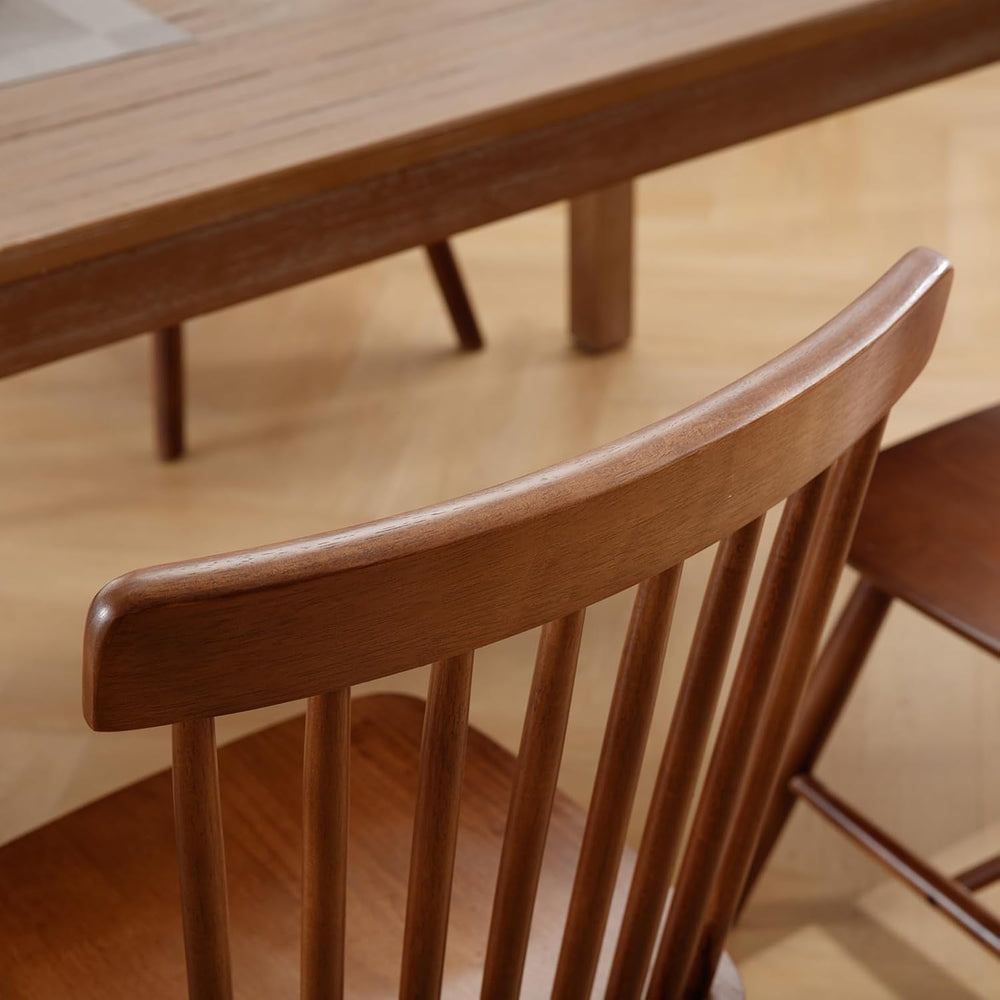 Windsor Dining Chairs Set of 2, Farmhouse Kitchen & Dining Room Chairs wi...