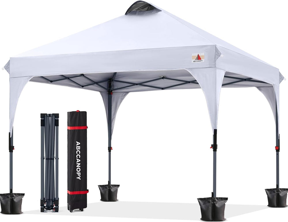 ABCCANOPY 10x10 Pop up Canopy Tent Instant Outdoor Shelter, White