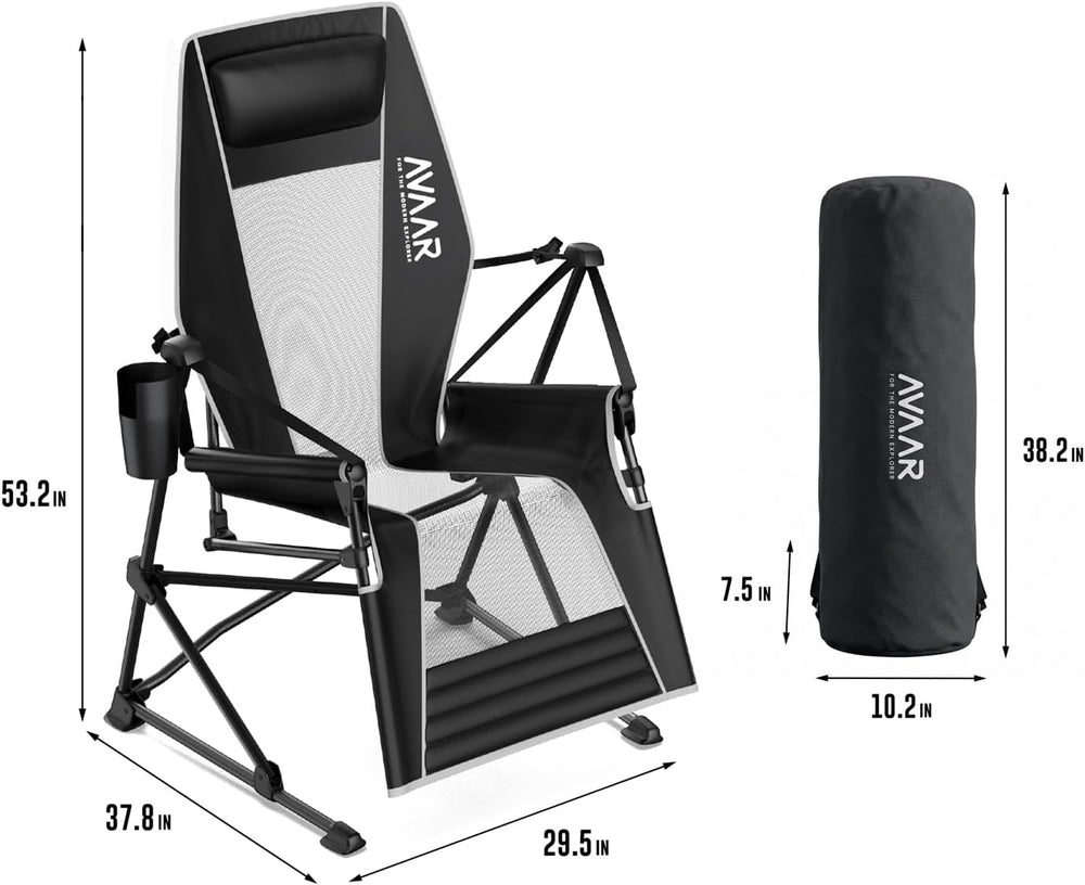 Go-Horizon Hammock Swinging Camping Chair for Adults up to 400bs,Full Lie-Fla...