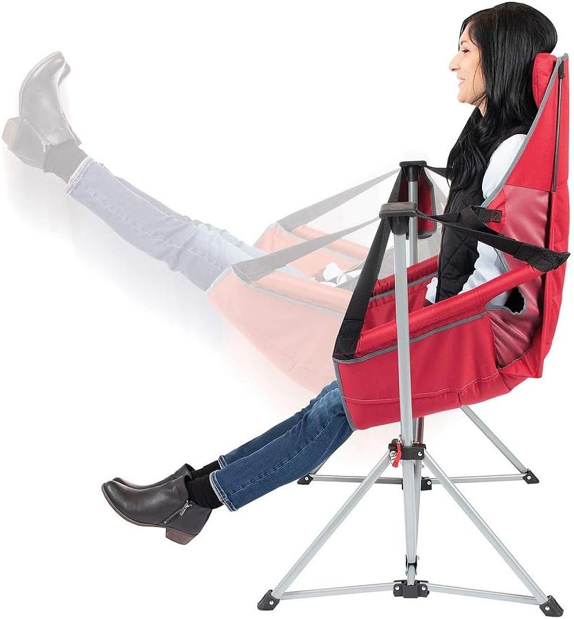 Member's Mark Swing Chair Lounger (Jester Red), 37.8 In x 27.2 In x 44.1 In