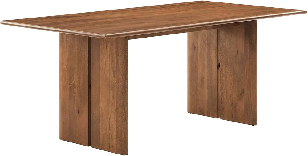 Modway Amistad 72" Solid Wood Modern Farmhouse Rectangular Dining Table ...