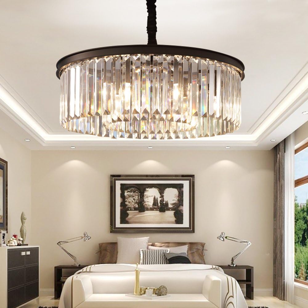 Crystal Chandeliers Modern Contemporary Ceiling Lights Fixtures Pendant Light...