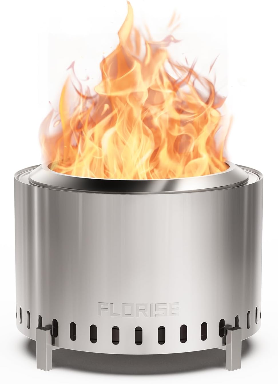 27 inch smokeless fire pit, outdoor wood burning, main product view