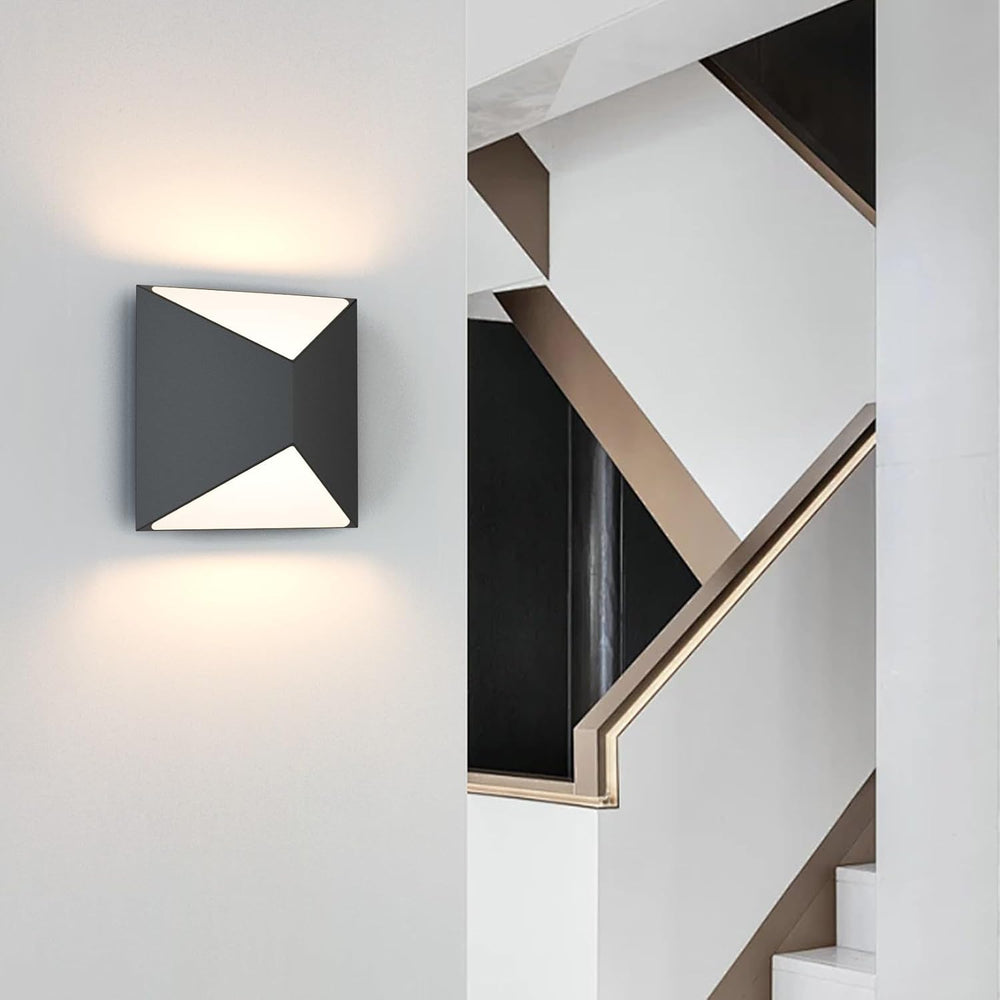 Tipace Black Wall Sconce 2 Packs Hardwired Indoor Modern Wall Lights LED Up a...