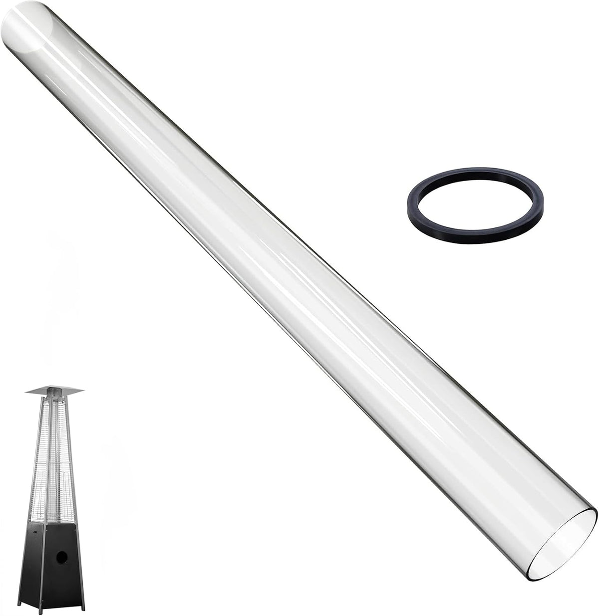 patio heater glass tube replacement, 49.5 x 4", main product view