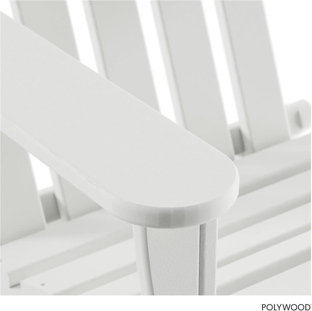 POLYWOOD AD5030WH Classic Folding Adirondack Chair, White 35.7 x 29 x 35.7 in...