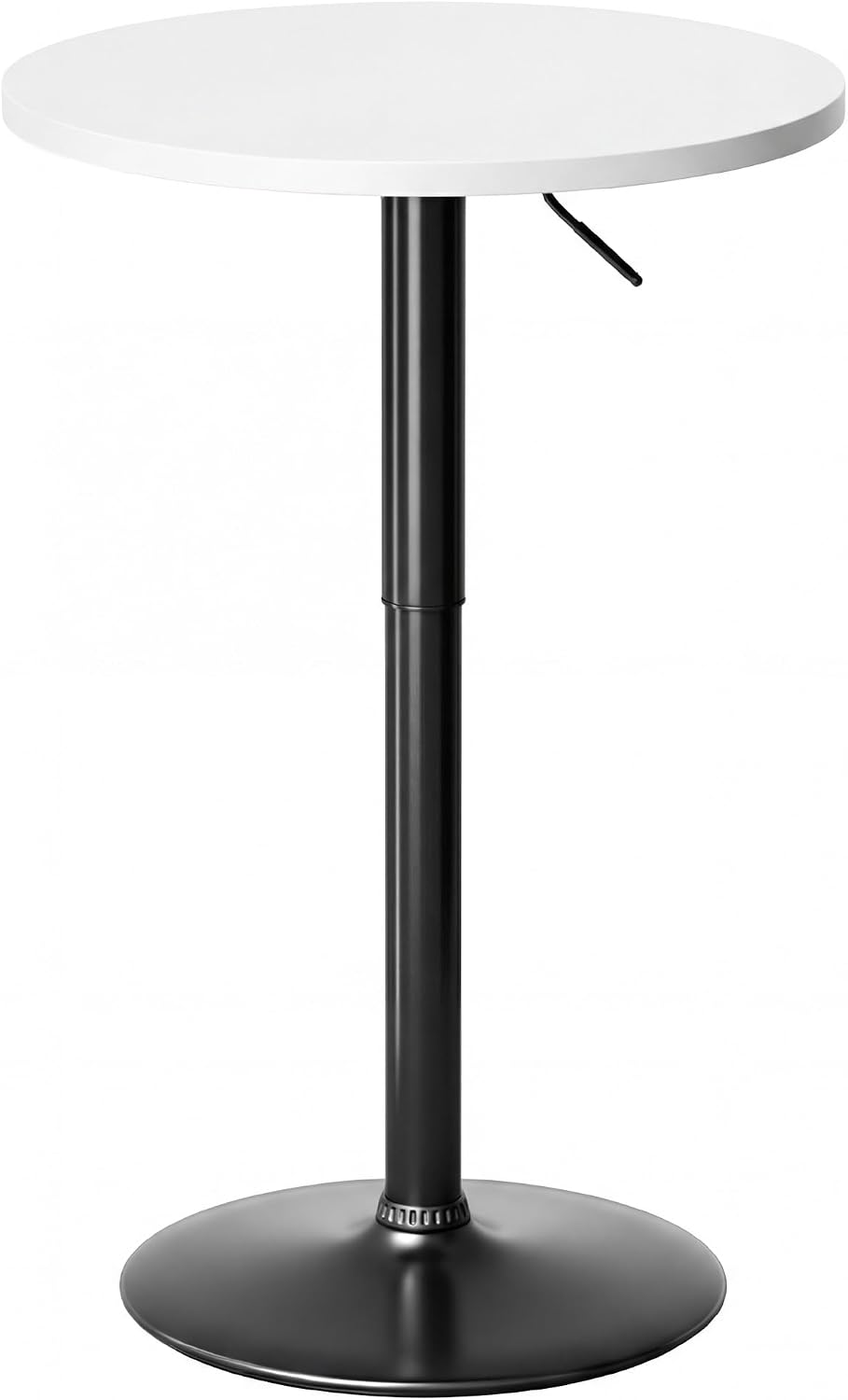 Shahoo Round Bar Table, Adjustable Height and 360° Swivel Pub Table, Cocktail...