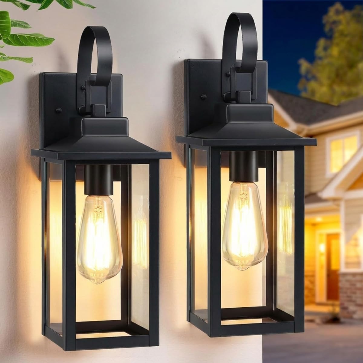 17" large outdoor wall lights for house 2-pack, main product view