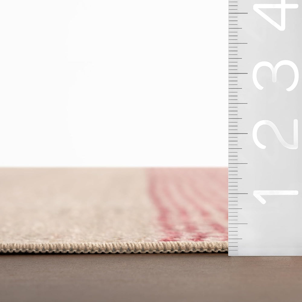 Dash & Albert Noa Multicolor Striped Washable Rug, 8'6"x11'6...