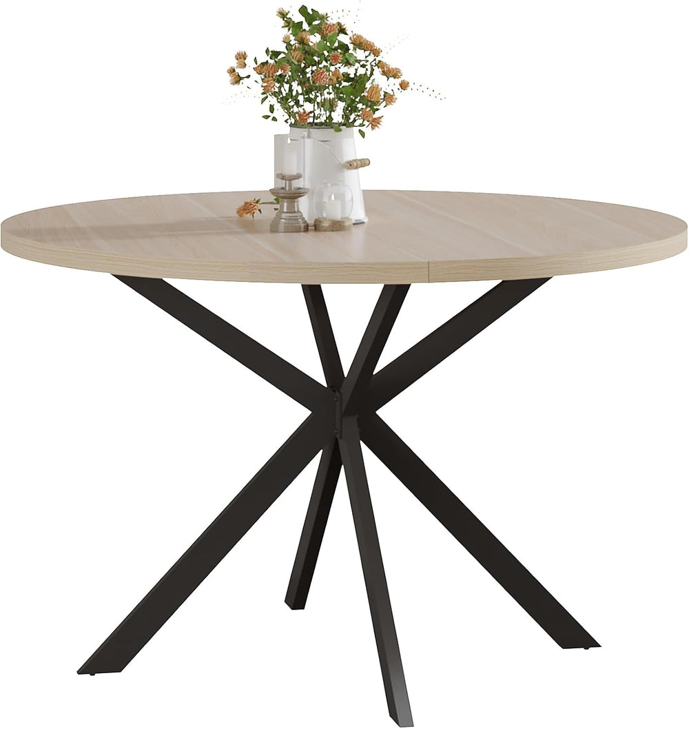 ChooChoo 47.2 Inch Round Dining Table for 4