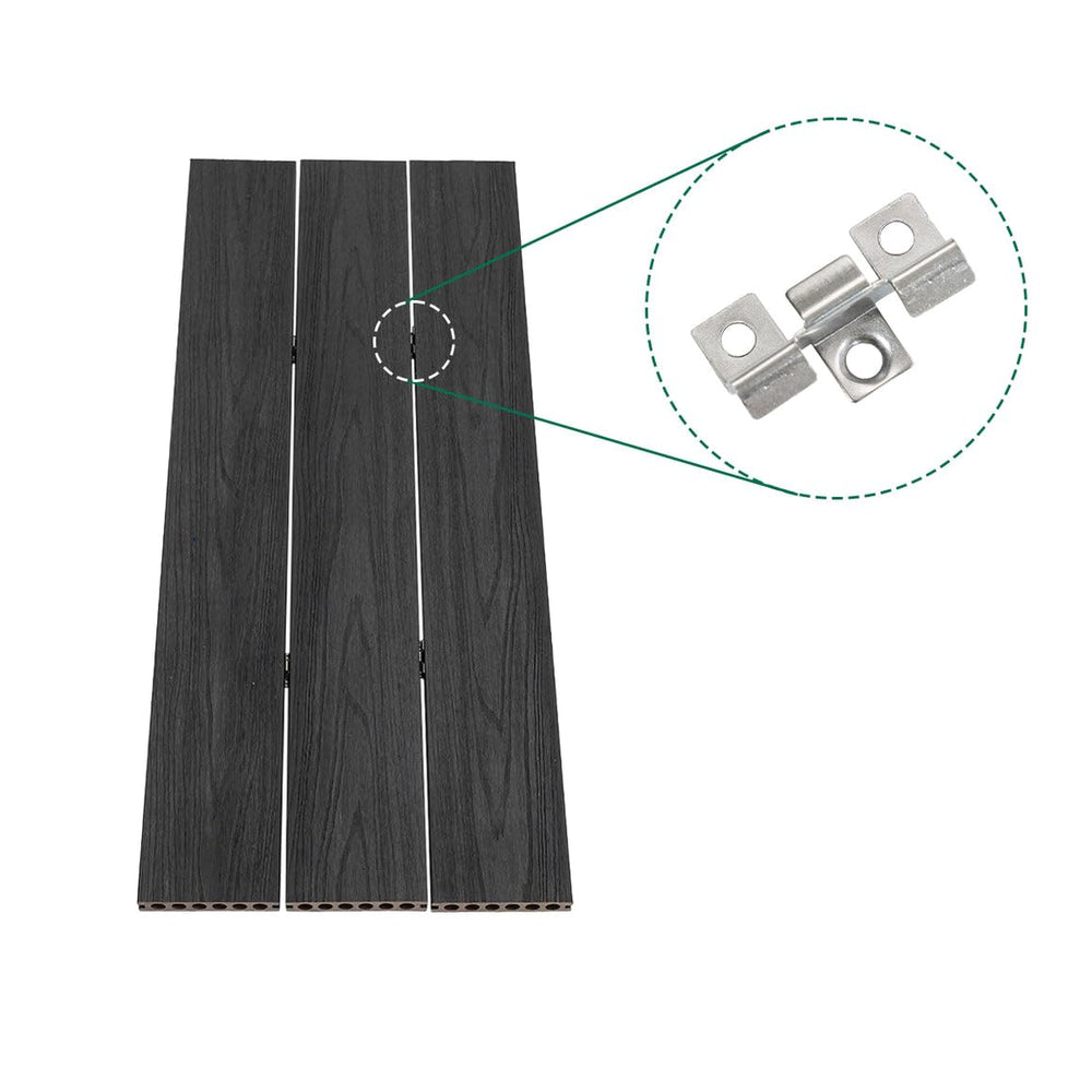 Outdoor Composite Decking Boards 96'' x 5.4'' x 0.9''...