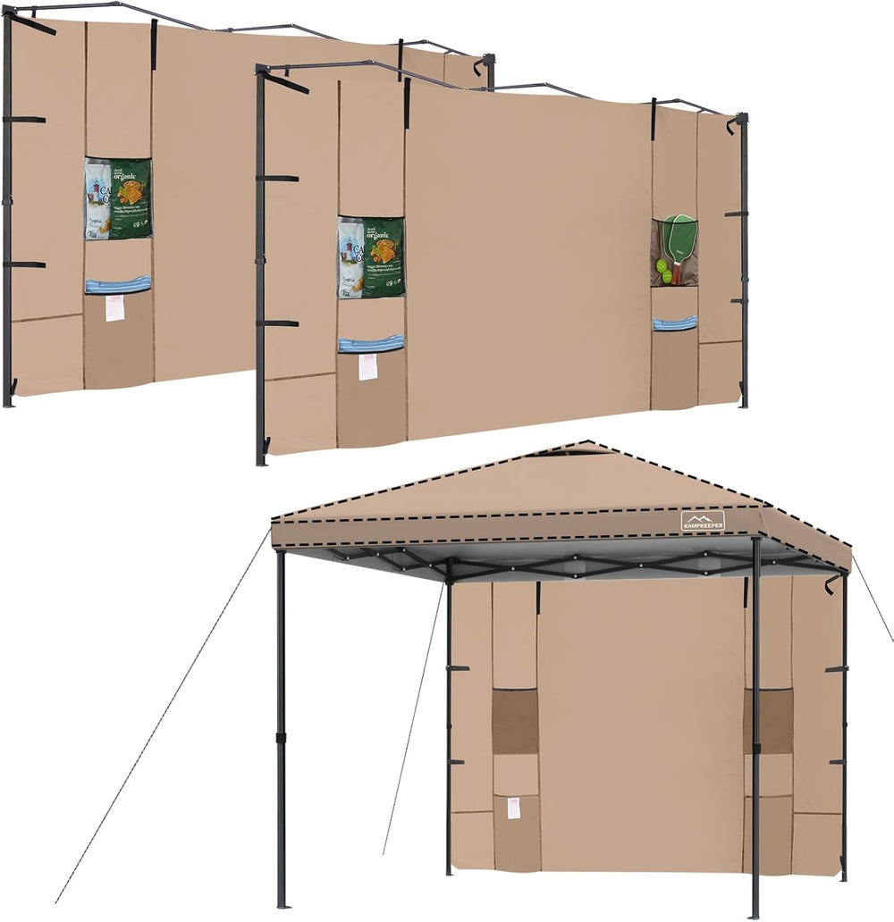 Canopy Sidewalls with 4 Pockets for Pop Up Canopy Frame,2Pcs Sunwalls Only