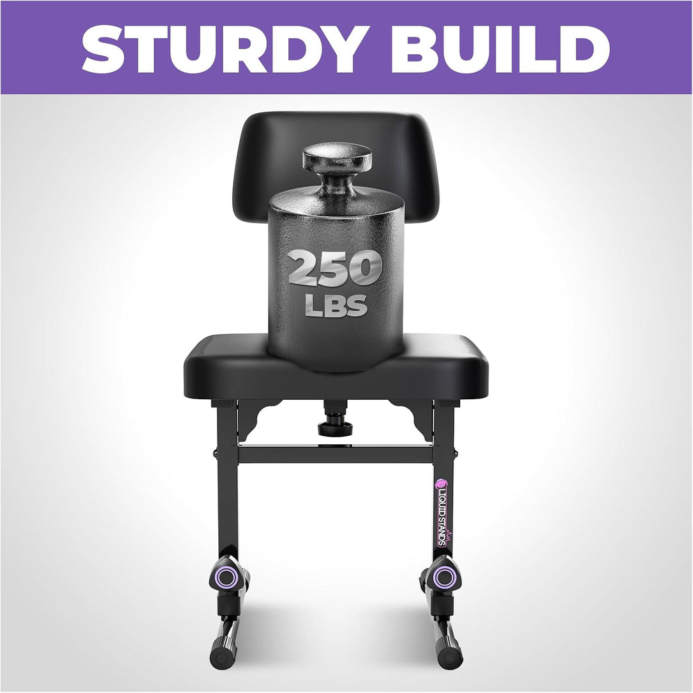 Liquid Stands Piano Bench Adjustable Stool – Music Keyboard Bench with Backre...