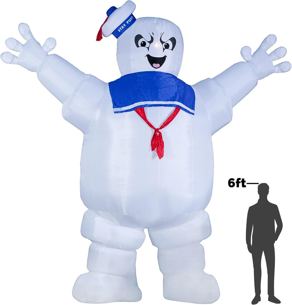 Fun Costumes Ghostbusters Inflatable Stay Puft Marshmallow Man Outdoor Hallow...