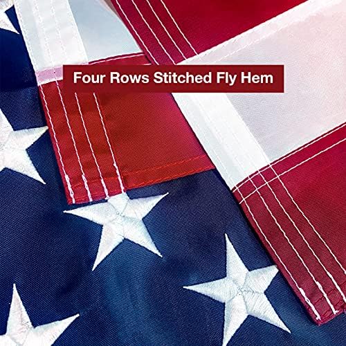 American Flag 8x12 FT Embroidered Stars, Sewn Stripes, Brass Grommets USA US ...