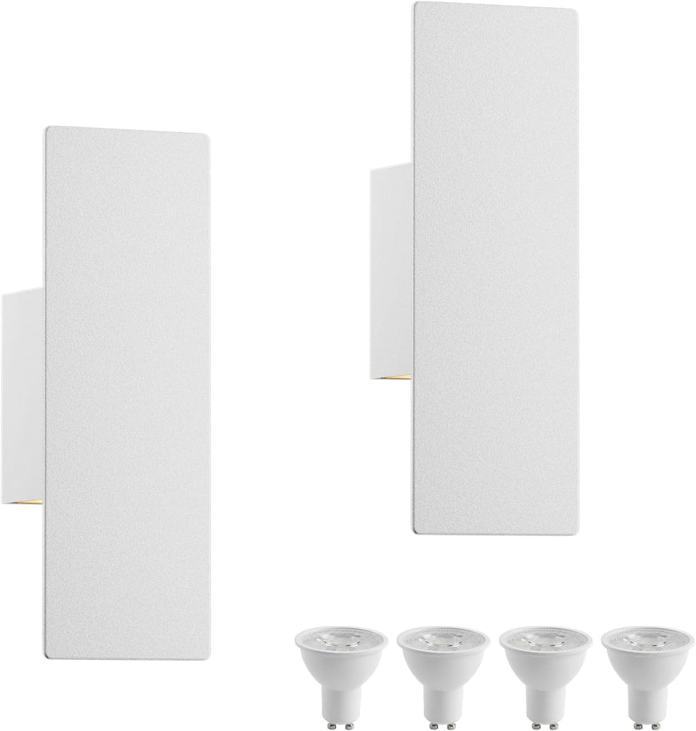 Tipace Hardwired White Wall Sconces,3000K Modern Wall Lights Led Indoor Wall ...