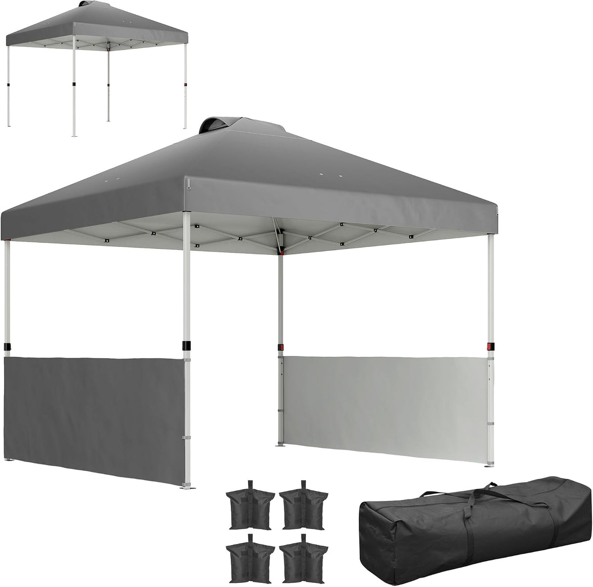 outsunny 10' x 10' pop up canopy tent, main product view