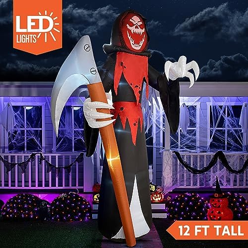 Joiedomi 12 ft Tall Halloween Inflatable Outdoor Decoration, Blow Up Yard Dec...