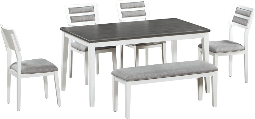 Harper & Bright Designs Classic and Traditional Style 6 - Piece Dining Se...