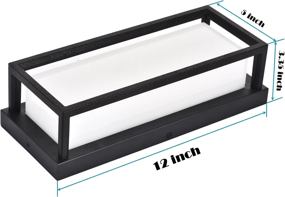 iYogaled 5CCT Outdoor Wall Sconce, 15W Dimmable Exterior Lighting fixtures