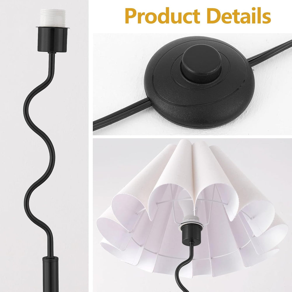 EOEYYOYB Modern Floor Lamp with 3 Color Temperatures, Foot Switch Standing La...
